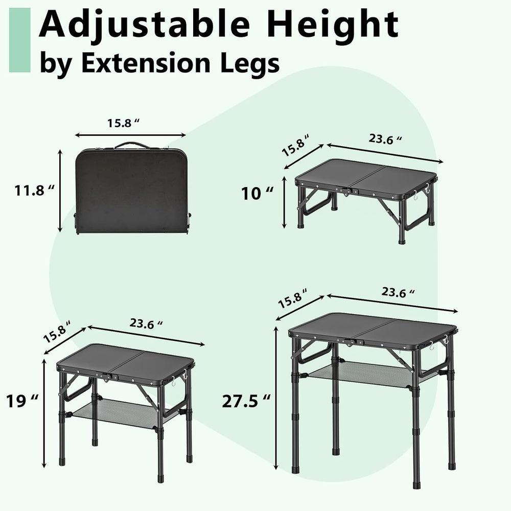 YihuiKo Folding TV Tray, Lightweight Portable Small Folding Table | Adjustabl...