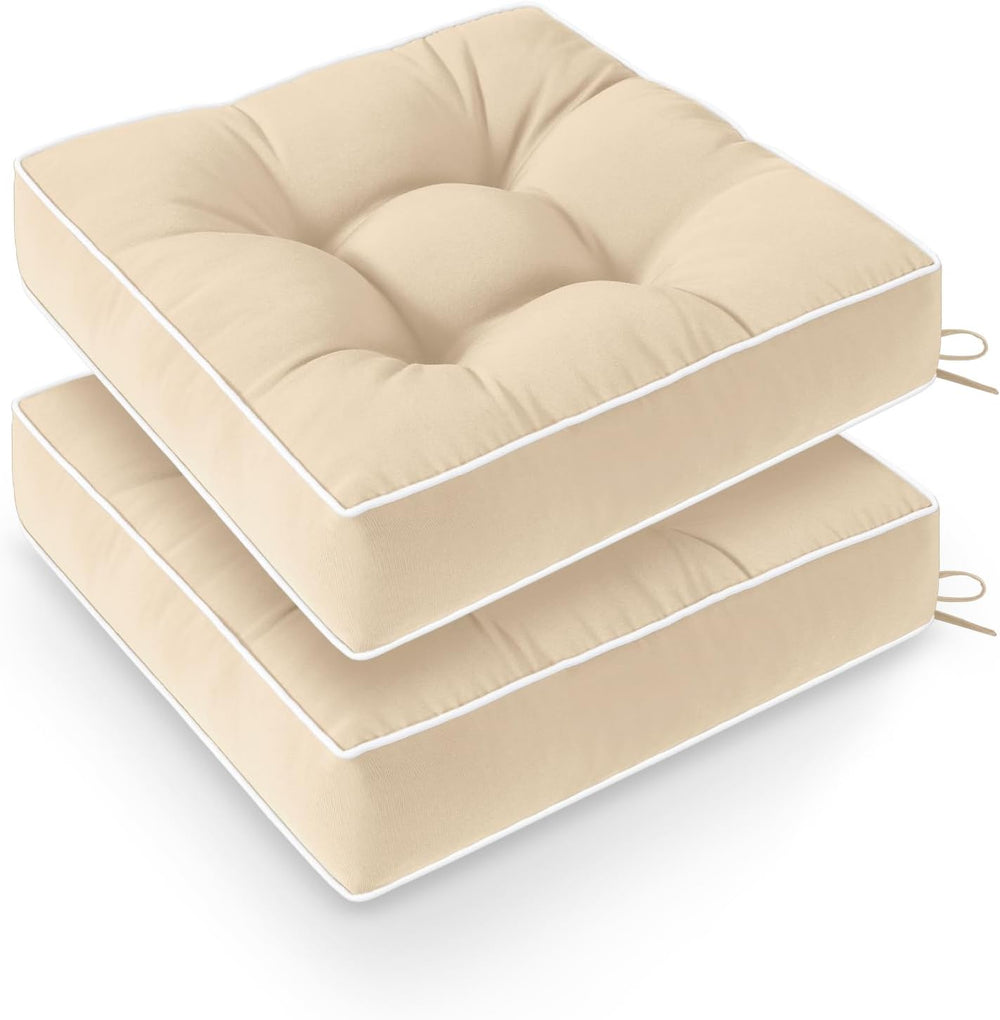 Wellsin Outdoor Chair Cushions Set of 2, Patio Cushions for Outdoor Furniture...