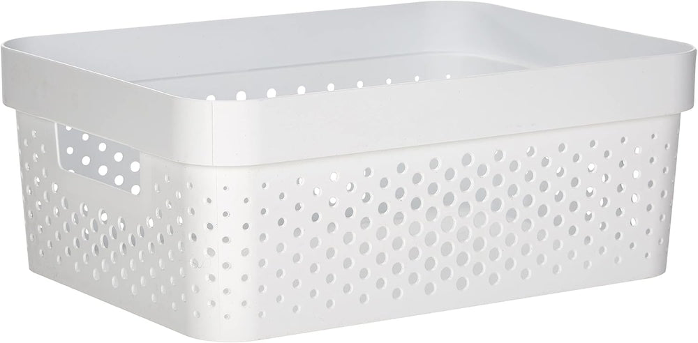 CURVER | Infinity Box 11L, White, 35.6 x 26.6 x 13.6 cm, Recycled Plastic