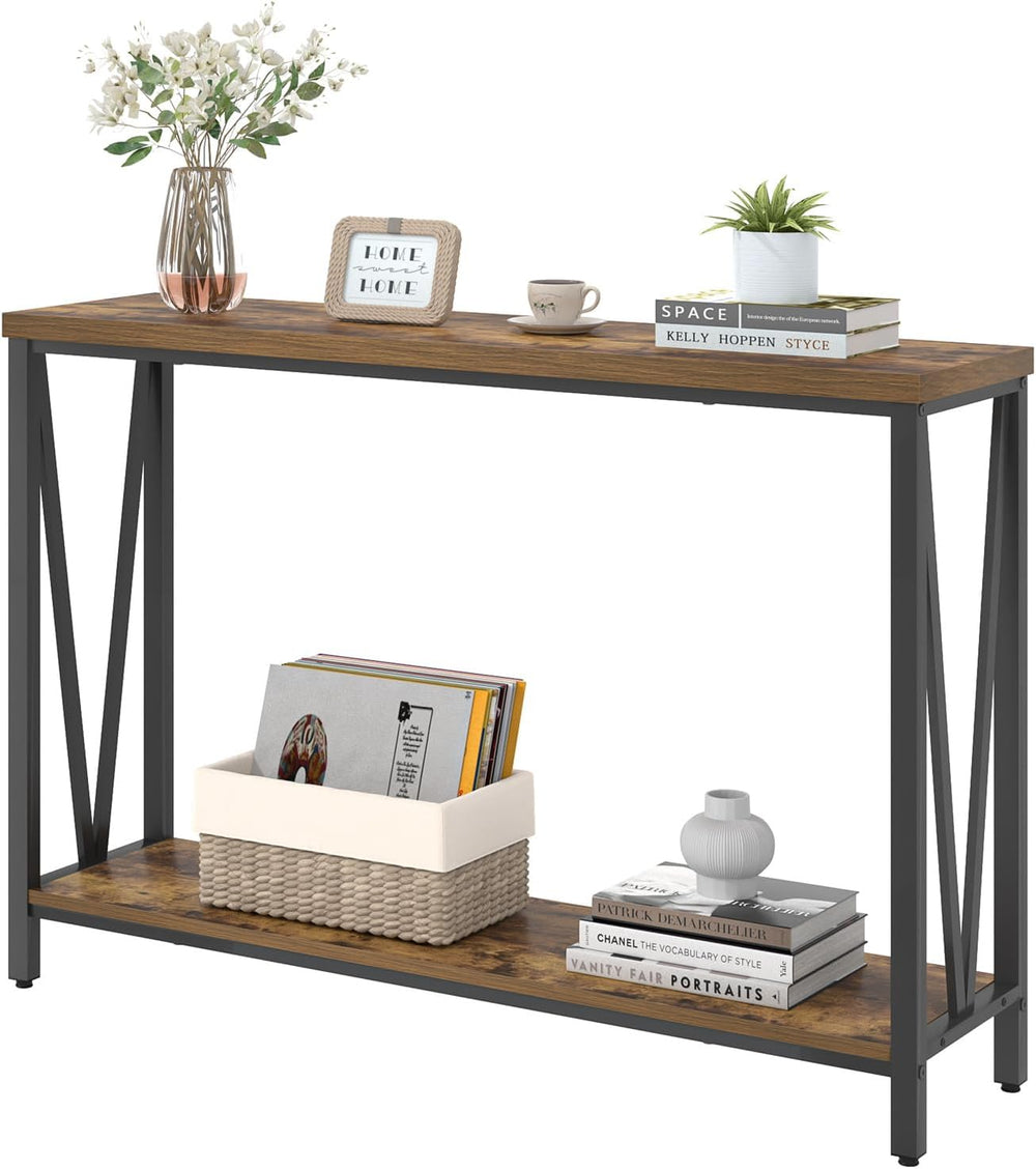 EXCEFUR Entryway Table, Narrow Sofa Console Tables Behind Couch, Modern Entry...