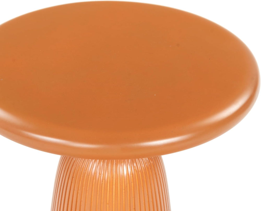 SAFAVIEH Couture Collection - Oskar Brown Concrete Accent Table, Round Modern...