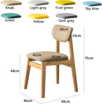 Waiting Room Chair, Dining Room Chairs, Household Stools, Comfortable Upholstered, Wood Legs, for Lobby, Training, Meeting, Home Office(Light Grey)