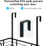 KES Ironing Board Hanger Over The Door Ironing Board Holder T Shape Fit for 1 3/8 Doors Matte Black, HIR500A-BK