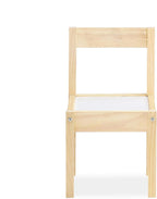 Baby Relax Hunter 3-Piece Kiddy Table & Chair, Natural/White Table Set