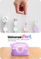 8 Pack Cord Holder, Cord Organizer Cable Clips Clasp, Adhesive Cute Cord Clips Phone Charger Wire Keeper Organizer for Home Office Desk Car Wall Desktop Nightstand, Stocking Stuffers Gifts for Women