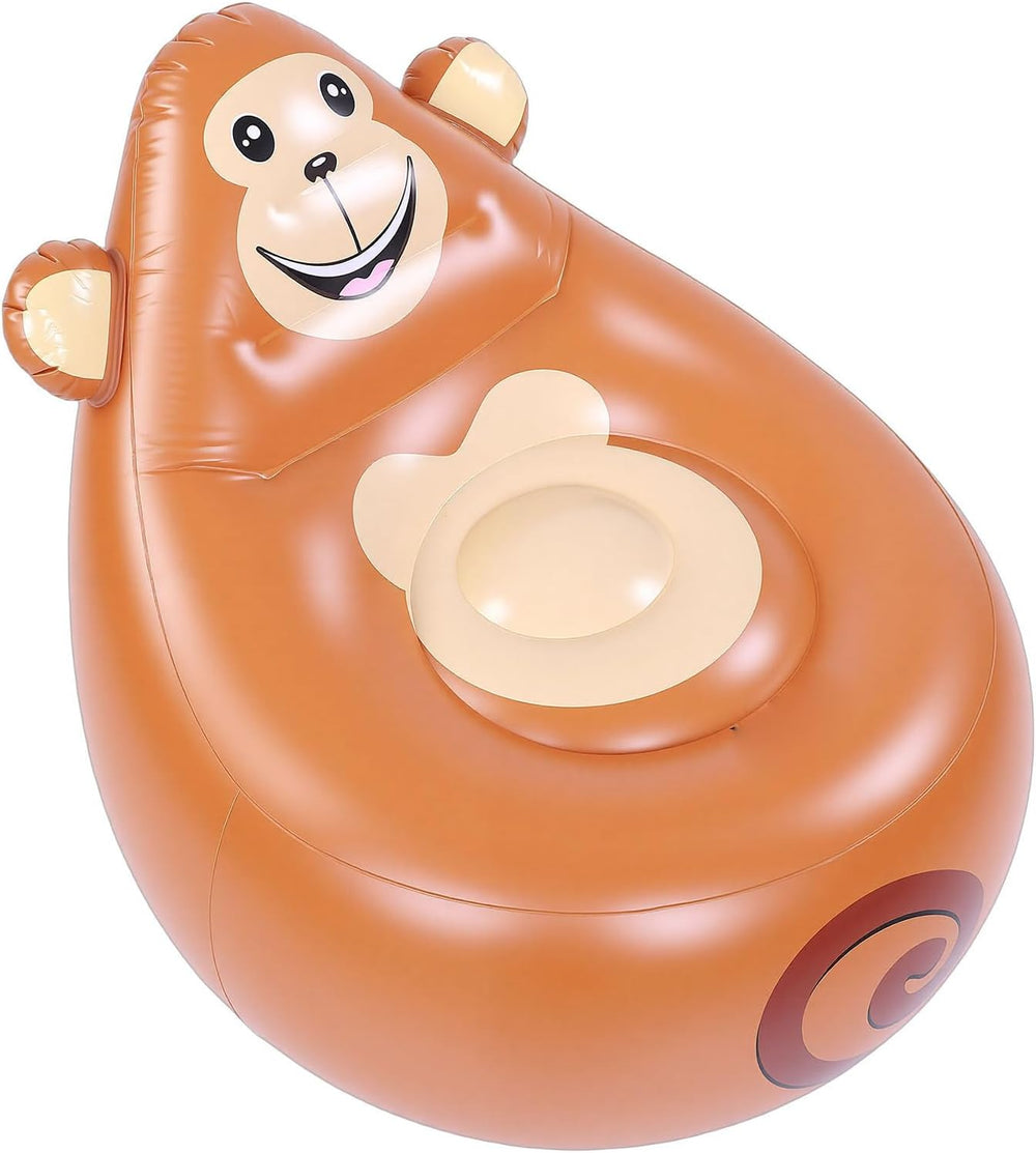 Dpofirs Inflatable Chair, Animal Shaped Portable Blow Up Sofa with Soft Skin ...