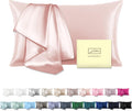 Mulberry Silk Pillow Cases for Hair and Skin King Size Silk Pillowcase with Zipper Soft Breathable Smooth Cooling Satin Silk Pillow Covers for Sleeping (Coral,20"X 36",1Pcs)