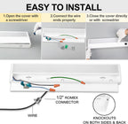 Ansen 3Packs of Under Cabinet Lights for Kitchen, 18in 15W 998LM, Dimmable Hardwire Led Light for Closet, CRI>92, R9>90, 3 Color Temperature, 3000K/4000K/5000K(Warm White, Cool White, Daylight)