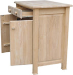 International Concepts Unfinished Kitchen Work Center