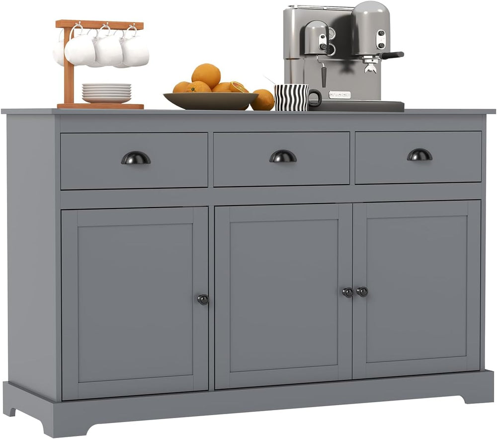 Sideboard Buffet Cabinet with Storage, 53.5” Large Kitchen Cupboard with 3 Dr...
