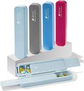 Weekly Pill Organizer - Travel Medicine Organizer, Pill Boxes and Organizer 2 Times a Day, 7 Day Pretty Pill Case, Pill Holder for Vitamins, Medicines and Tablets (Pastel Blue)