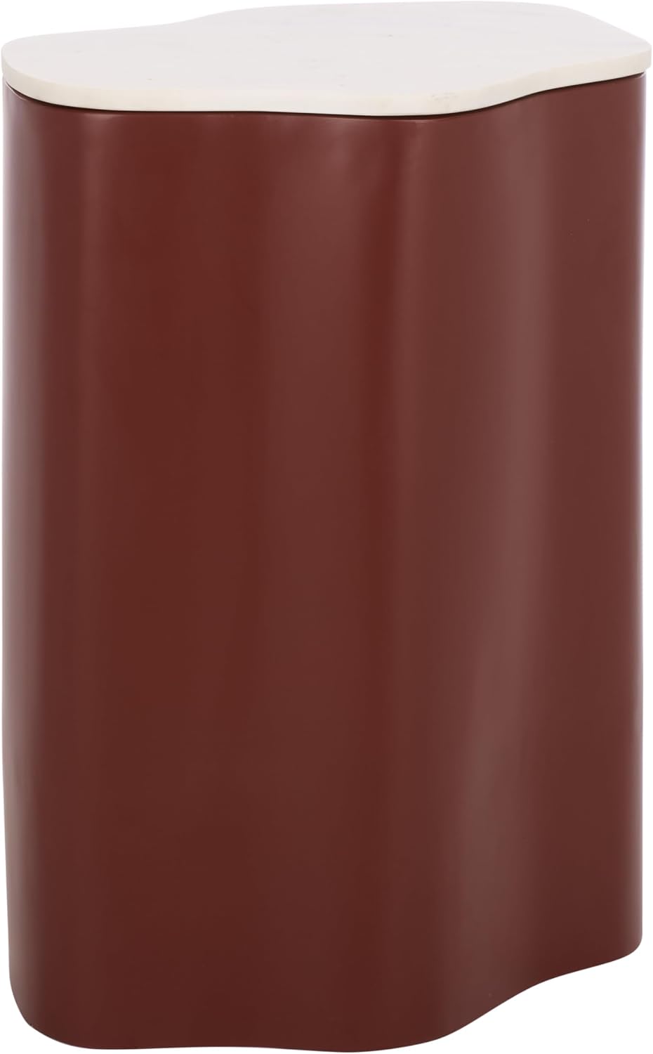 SAFAVIEH Home Collection – Kanon Bordeaux Base & White Marble Top Accent ...