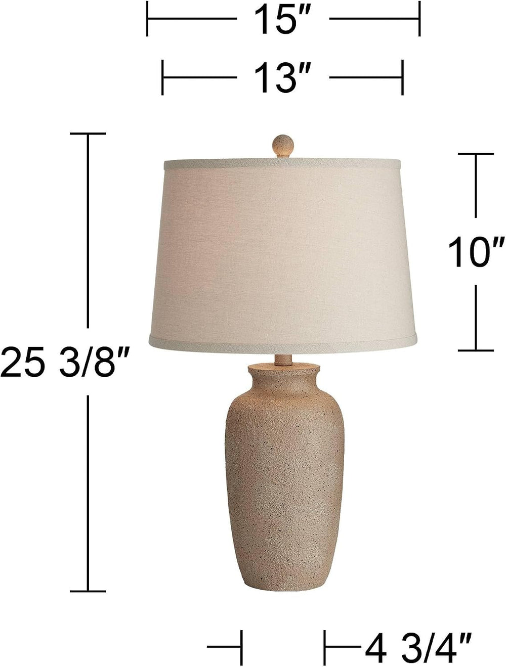 Amphora 25 1/4" High Table Lamps Set of 2 Farmhouse Coastal Rustic
