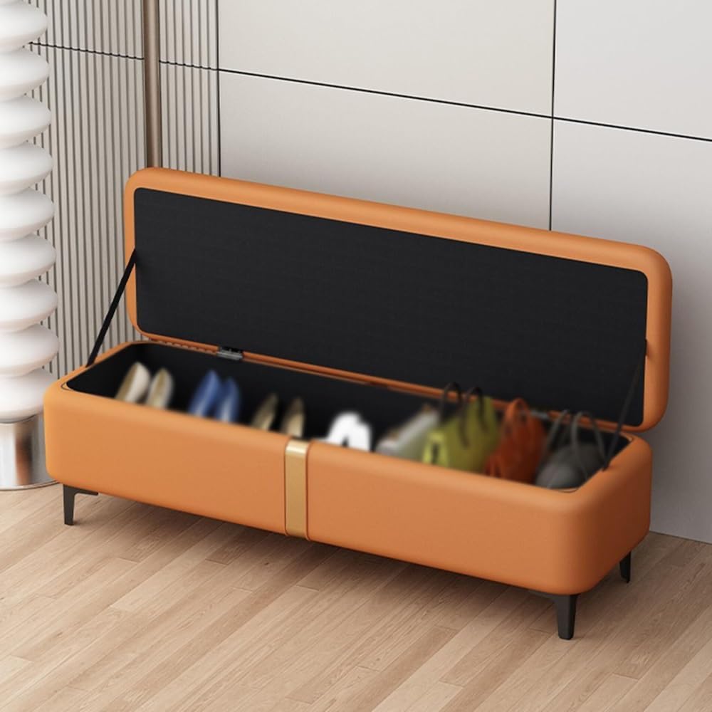 Modern Shoe Changing Bench Storage Long Sofa Rectangular Bed End Stool Entryw...