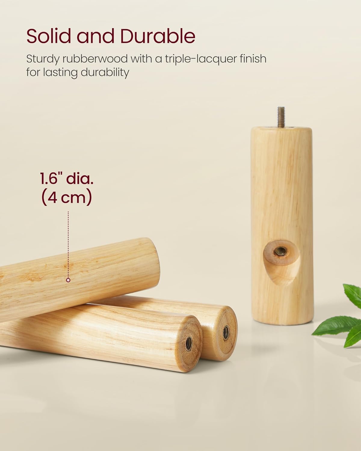 VASAGLE Solid Wood Coat Rack, Free Standing Tree-Shaped Coat Rack with 8 Hooks, 3 Height Options, for Clothes, Hats, Bags, Living Room, Bedroom, Home Office, Jelly Pink URCR004R01