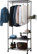 Iris Ohyama CMWR-75183 Metal Rack, Steel Rack, Wardrobe, Rack-Included, Brown, Width 29.5 x Depth 17.7 x Height 71.7 inches (75 x 45 x 182 cm), Load Capacity 220.5 lbs (100 kg)