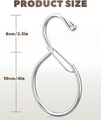 4 Pack Belt Hanger, Tie Hanger & Belt Organizer, Waterproof Belt Hanger for Closet, Ties, Scarves, Bags & Accessories, Keeps Closet Neat & Organized, Silver