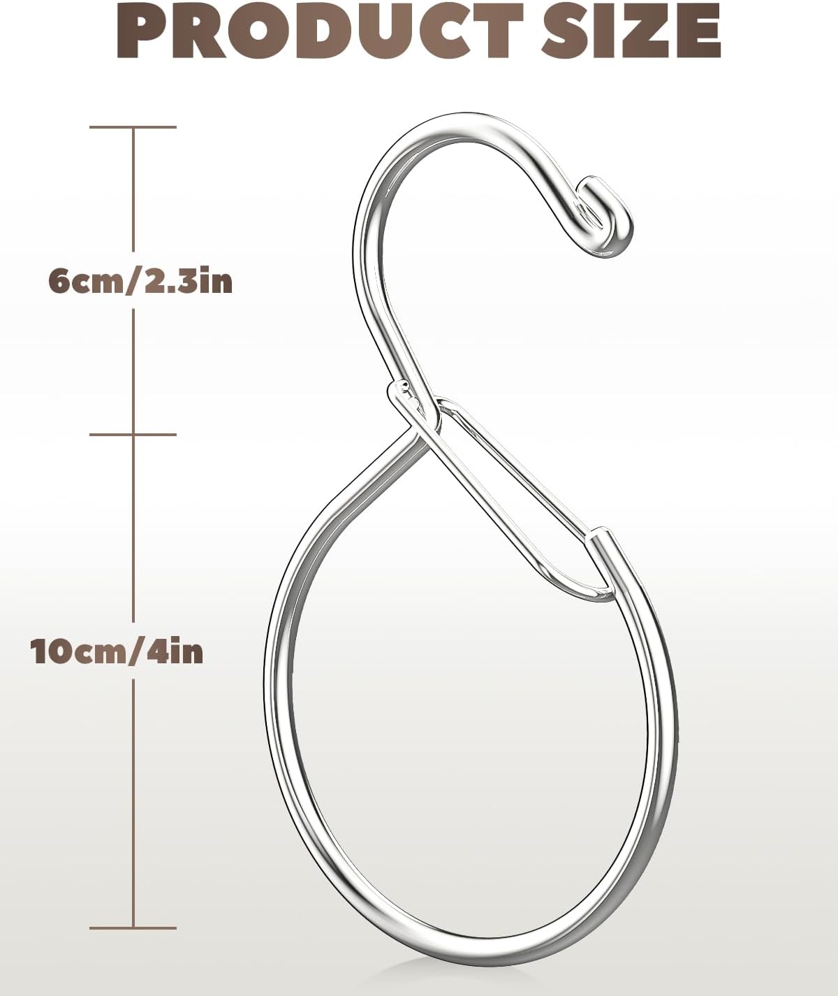4 Pack Belt Hanger, Tie Hanger & Belt Organizer, Waterproof Belt Hanger for Closet, Ties, Scarves, Bags & Accessories, Keeps Closet Neat & Organized, Silver