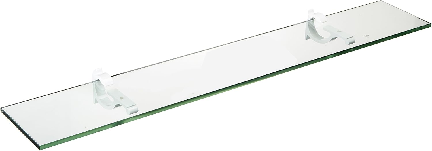 Spancraft Glass M-12x14-White Monarch Glass Shelf, White, 12" x 14"