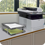 Acrimet Traditional 2 Tier Letter Tray, Front Load Design, A4 Letter Size, Desktop Organizer (Plastic) (Smoke Color)