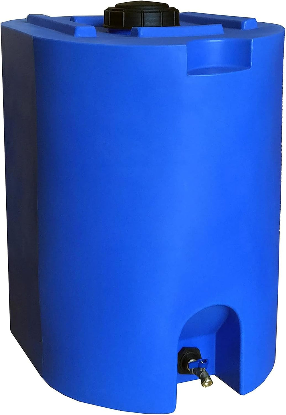 WaterPrepared 55 Gallon Unique Stackable Utility Water Tank, Blue, 2 Pack