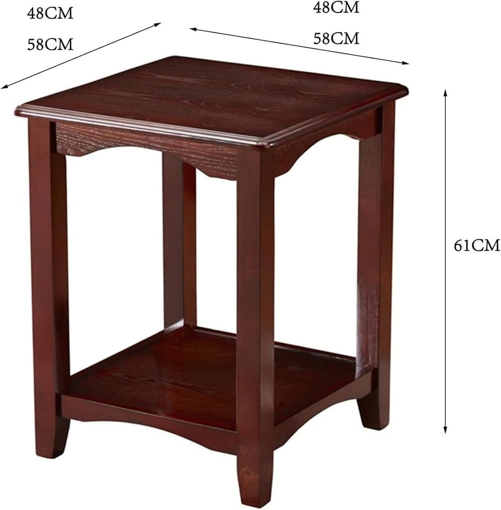 Square Sofa Table, Living Room Side Table, Retro Style Telephone Table