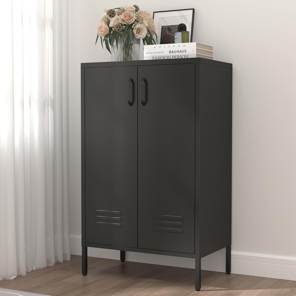 IRONFFICE Metal Storage Cabinet,Metal Cabinets with Doors and Adjustable Shel...