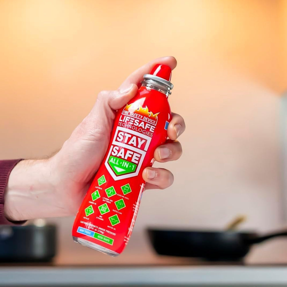 StaySafe All-in-1 Portable Fire Extinguishing Spray By LifeSafe Technologies ...