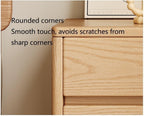 Bedside Table, Nightstand End Table Side Table with 2 Drawers Wood Accent Table with Storage for Bedroom Small Space Living Room Wooden Bedside Table(Brown,45cm/17.7in)