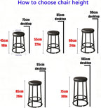 Upholstered Modern Counter Height Bar Stools, Backless Counter Stools, Office Three-Ring High Chair, for Tatoo Lab, Salon,Spa,Drafting,Nail Teach(Yellow,75cm/30in)
