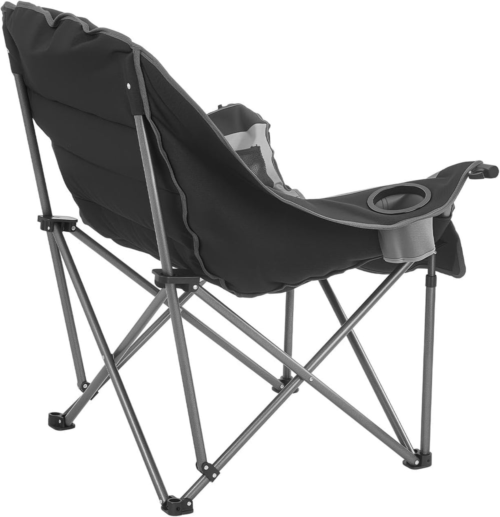 VEVOR Oversized Camping Chairs, 450 lbs Heavy Duty Support, Portable Padded F...