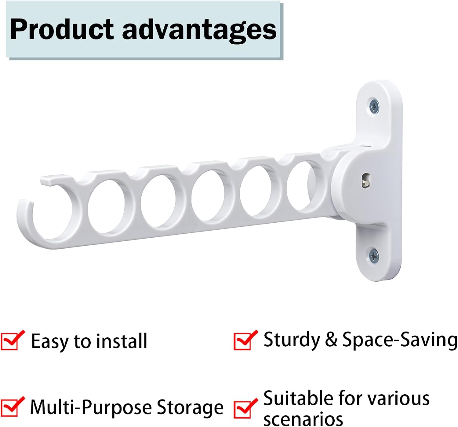 NewTalent Wall Mount Hanger Holder Closet Organizer, hanger holder for laundry room