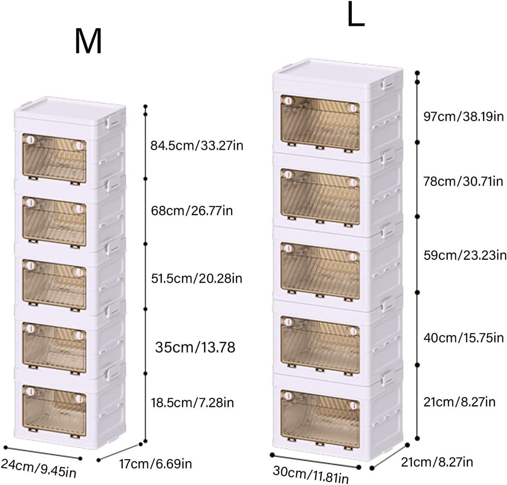 Closet Folding Wardrobe Armoire with Storage Cubes Efficient Clothes Organiza...