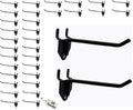 Eastern Tree 30 Packs 6" Metal Pegboard Hooks, Standard Peg Board Hooks is Fit to Standing Pegboard Display and Pegboard Panels
