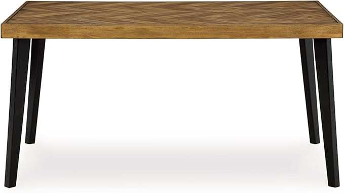 Signature Design by Ashley Blondon Rectangular Dining Room Table Set with 6 C...