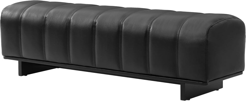Christopher Knight Home Lamie Faux Leather Upholstered Dining Bench, Wooden E...