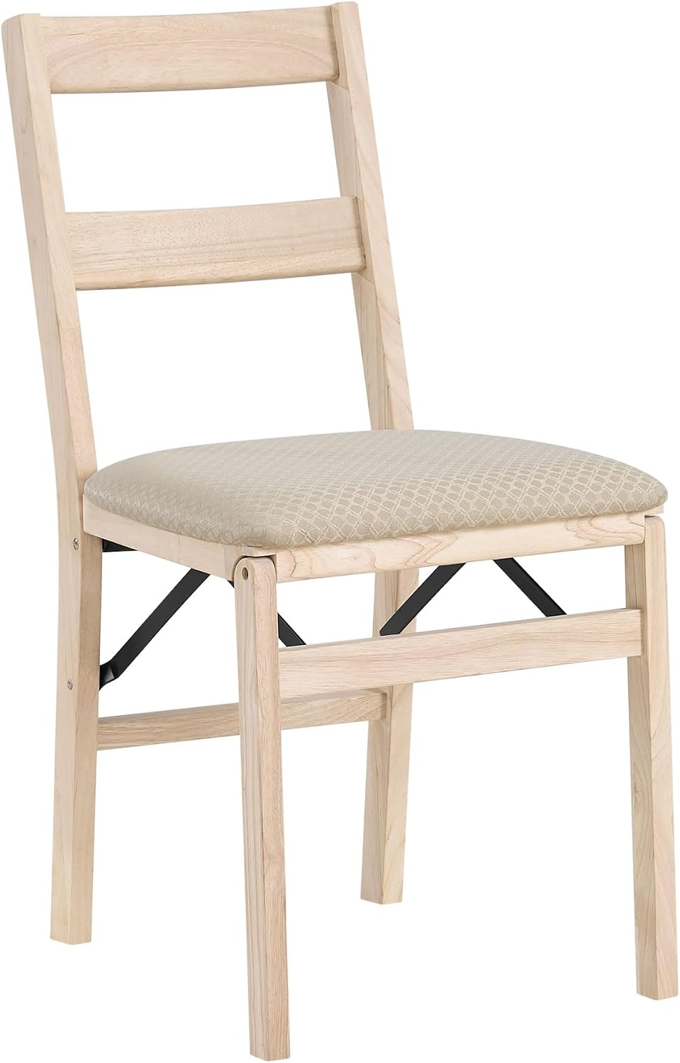 Stakmore Classic Solid Wood Folding Dining Chairs, Unfinished, Set of 2