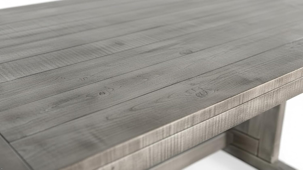 Pemberly Row Contemporary Wood Rectangular Dining Table, Gray Finish, 30'...