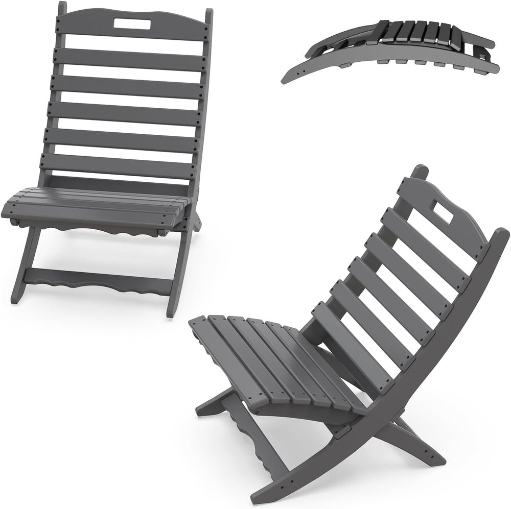 IVY&LANE Portable Xavier-Chairs Set of 2 | Folding-Adirondack-Chair | HDP...
