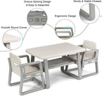 Costzon Kids Table and Chair Set, Children Activity Table & 2 Chairs w/Storage Rack for Toddler Arts, Crafts, Reading, Drawing, Playroom, Preschool, Gift for Boys & Girls, Toddler Table and Chair Set