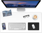 Clear Desk Mat, Non-Slip PVC Desk Protector Mat with Round Edge, Heat Resistant & Waterproof Clear Desk Writing Mat for Home and Office (23.6"*11.8")
