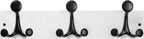 SKOLOO 17-Inch White Wood Coat Rack Wall Mount with 3 Triple Hooks - Ideal for Family Entrances, Classrooms, and Pet Supplies Storage - Perfect Coat Hooks for Wall