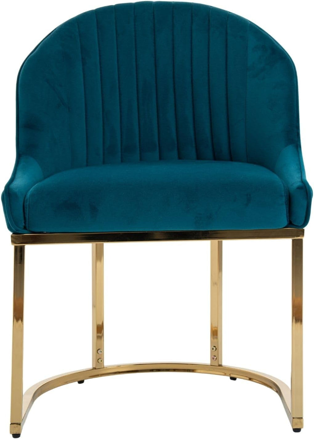 Hyfirm Modern Dining Chairs Set of 4, Velvet Teal Upholstered Kitchen Chairs ...