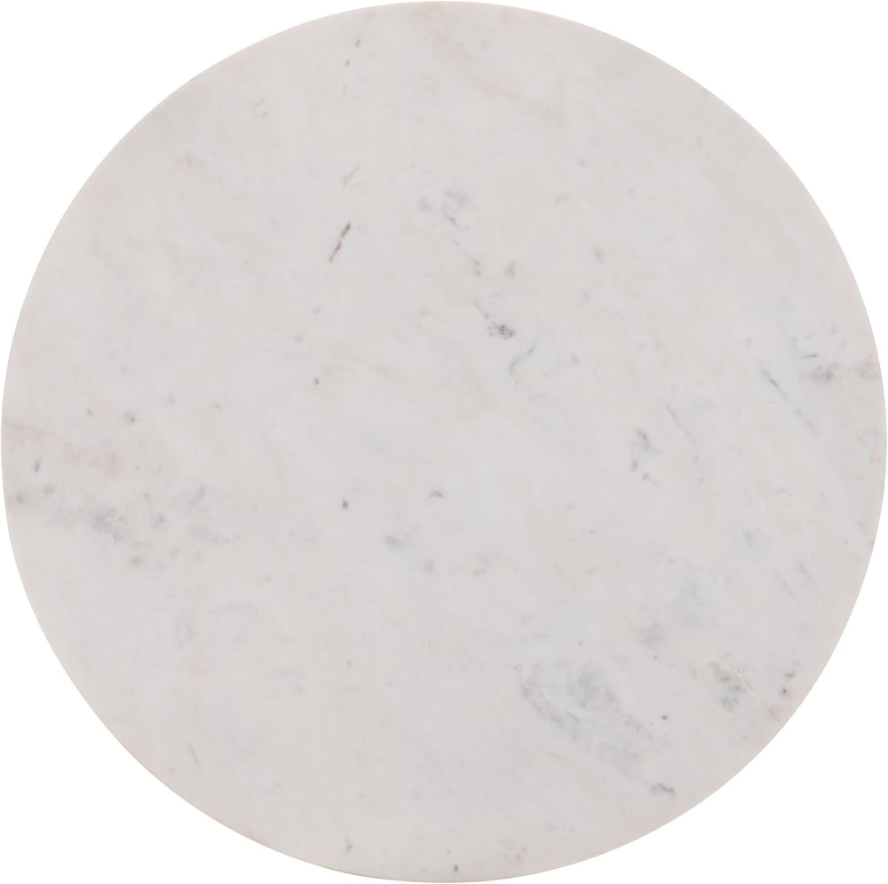SAFAVIEH Home Collection - Kappie Round Accent Table with White Marble Top &a...