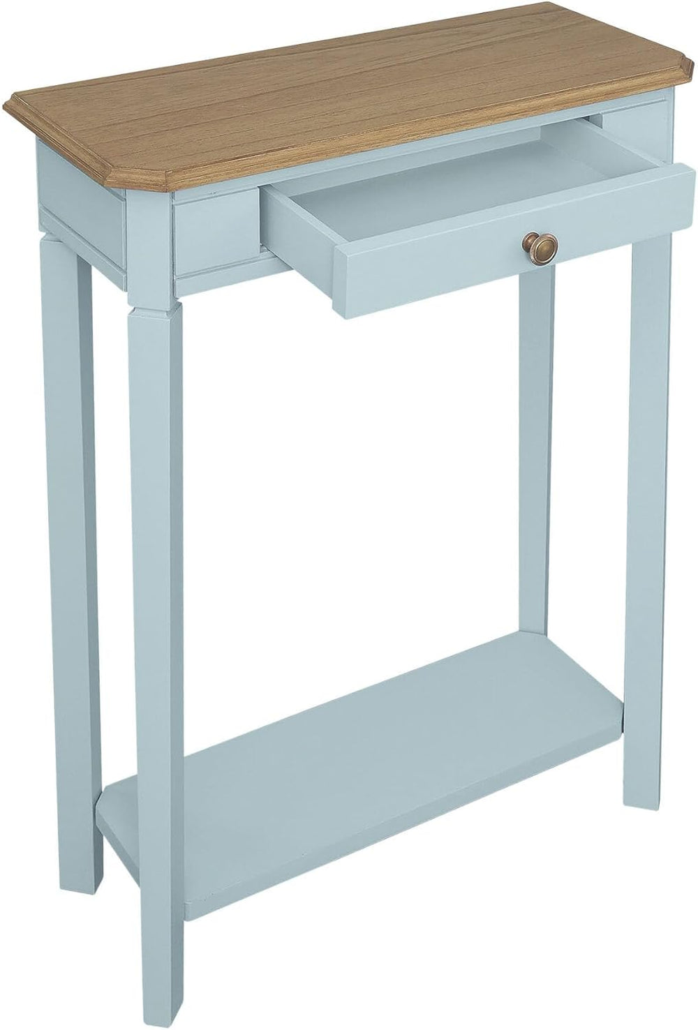 East at Main Marnie Blue Narrow Console Table for Entryway with Drawer | 23.7...