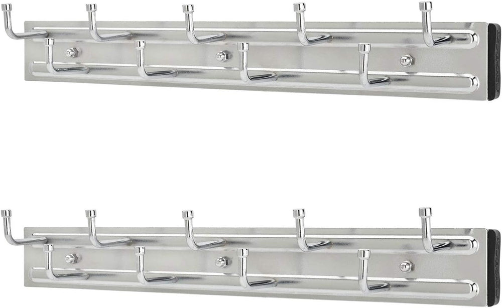Rev-A-Shelf BRC-14CR 14-Inch Wall Mounted Pullout Closet Belt and Scarf Organ...