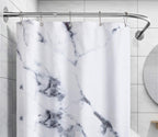 Corner Shower Curtain Rod Adjustable Stainless Steel L Shaped Rack Drill Free Install for Bathroom, Bathtub, Clothing Store (27.55"-39.37" x 47.24"- 65")