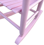 Kids' Rocking Chairs, Childrens Rocking Chair, Wooden Classic Rocker Chair Indoor Outdoor for Youth/Childs/Childrens Porch Rocker Chair for Living Room,Bedroom,Balconies, Porches (Pink)