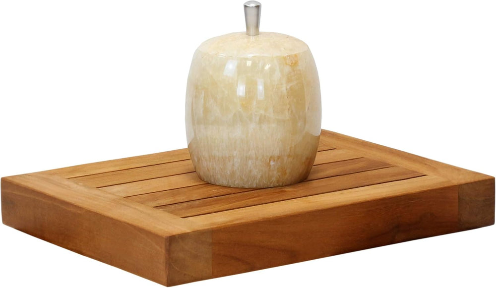 AquaTeak 12" Moa Floating Teak Wall Shelf