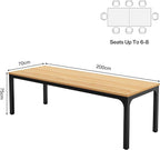 Tribesigns 6.5FT Conference Table, 78.7 Inche Rectangle Meeting Seminar Table, Large Business Tables for 6-8 People (Only Table)